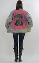 Vtg 80s painted Jukebox Studded Rock N Roll acid w
