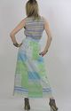 Vintage 70s Hippie  Boho Prairie patchwork long Ma
