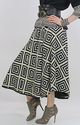 Vintage 80s Hippie Boho Geometric ethnic maxi dres