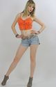Vtg 80s Levi cut off destroyed faded denim jeans s