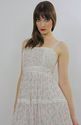 Vintage 70s Gunne Sax tiered sheer mini floral boh