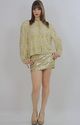 Vtg 80s sequin beaded Deco cocktail party dress ja