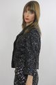 Vtg 80s deco sequin beaded party cocktail dress ja