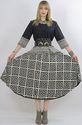 Vintage 80s Hippie Boho Geometric ethnic maxi dres