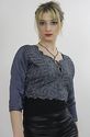 Vtg 90s silk deco embroidered beaded party dress c