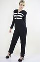 Vtg 80s Boho Hippie Mod party maxi dress jumpsuit 