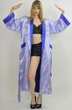 Vtg 80s Asian embroidered kimono robe REVERSIBLE g