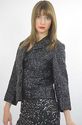 Vtg 80s deco sequin beaded party cocktail dress ja