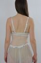 Bridal chemise slip corset top wedding negligee Vi