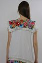 Vintage 60s Hippie Boho heavily embroidered floral
