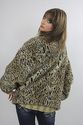Vtg 70s BOHO hippie spotted faux fur glam coat jac