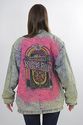 Vtg 80s painted Jukebox Studded Rock N Roll acid w