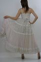 Vintage 70s Gunne Sax tiered sheer mini floral boh