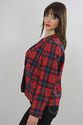 Vintage 70s Red Wool Pendelton Tartan Plaid Boho D