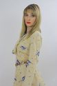 Vintage 70s Sheer Abstract floral High waist boho 