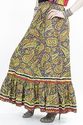 Vtg 70s Boho Hippie  Paisley Prairie long  Maxi dr