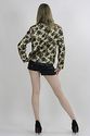 Vtg 70s Boho gold lame cocktail party top jacket b