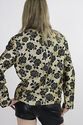 Vtg 70s Boho gold lame cocktail party top jacket b