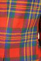 Vintage 70s boho red tartan plaid wool jacket blaz
