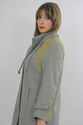 Vintage 70s BOHO Hippie MOD color block wool coat 