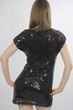 Vintage 80s Sequin beaded Deco Draped Cocktail Par