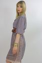Vintage 70s Sheer Border design Paisley Gypsy Boho