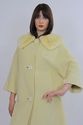 Vtg 60s cocktail party Cashmere wool blonde mink c