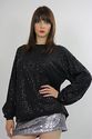 Vtg 90s sequin beaded party cocktail dress top tun