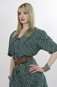 Vintage 90s Grunge mini dark green floral romper p