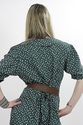 Vintage 90s Grunge mini dark green floral romper p