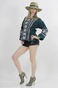 Vtg 70s ethnic tribal embroidered tunic top shirt 