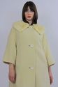 Vtg 60s cocktail party Cashmere wool blonde mink c