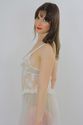 Bridal chemise slip corset top wedding negligee Vi