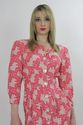  Vintage 80s pink Abstract Floral boho secretary m