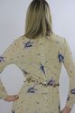 Vintage 70s Sheer Abstract floral High waist boho 