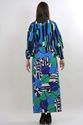 LANVIN Vintage 60s Boho Hippie Mod designer maxi s