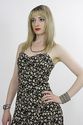 Vintage 90s Grunge mini floral Draped Boho Dolly M