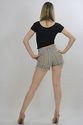 Vtg 80s high waisted striped denim shorts jeans bo