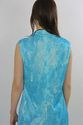 Vintage 70s Blue Tie Dye Hippie Boho Draped Grecia