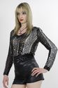 Vintage  60s Crochet silver metallic Sequin beaded