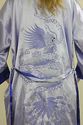 Vtg 80s Asian embroidered kimono robe REVERSIBLE g