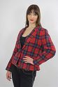 Vintage 70s Red Wool Pendelton Tartan Plaid Boho D