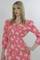  Vintage 80s pink Abstract Floral boho secretary m