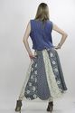 Vtg 70s Draped Patchwork Hippie Boho Prairie Maxi 