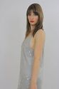Vintage 90s sequin beaded draped stretch knit part