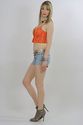 Vtg 80s Levi cut off destroyed faded denim jeans s