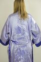 Vtg 80s Asian embroidered kimono robe REVERSIBLE g