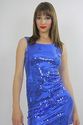 Vtg 80s 90s Sequin beaded  Bodycon Deco Cocktail P