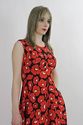 Vintage 60s 70s Hippie Boho Party maxi dress Abstr