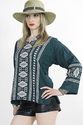 Vtg 70s ethnic tribal embroidered tunic top shirt 